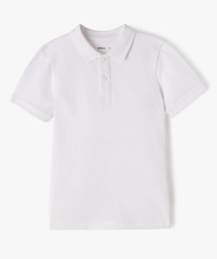 Polo à manches courtes uni garçon vue1 - GEMO (ENFANT) - GEMO