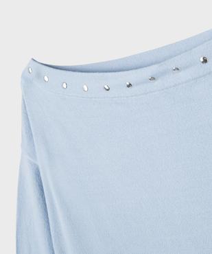 Pull fin encolure bateau fille vue2 - GEMO (JUNIOR) - GEMO