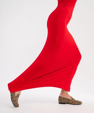 Mocassins en toile à motif léopard femme vue7 - FOLLOW ME - GEMO