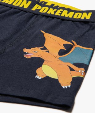 Boxers en coton stretch garçon (lot de 3) - Pokemon vue2 - POKEMON - GEMO