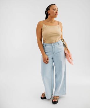 Jean wide leg en coton stretch femme grande taille vue8 - GEMO (G TAILLE) - GEMO