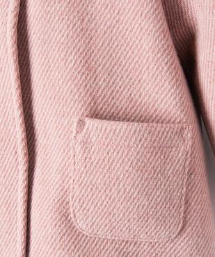 Manteau bébé fille doublé à capuche vue2 - GEMO 4G BEBE - GEMO