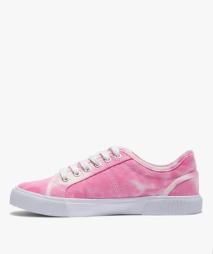 Tennis femme en toile unie effet tie and dye vue3 - GEMO (SPORTSWR) - GEMO
