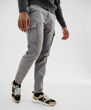 Pantalon cargo Regular coloris unique homme vue2 - GEMO (HOMME) - GEMO
