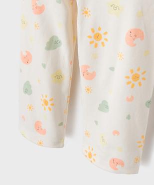 Pyjama 2 pièces motif célestes bébé vue3 - GEMO 4G BEBE - GEMO