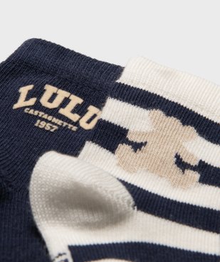 Chaussettes tige haute imprimées bébé - LuluCastagnette (lot de 2) vue2 - LULUCASTAGNETTE - GEMO