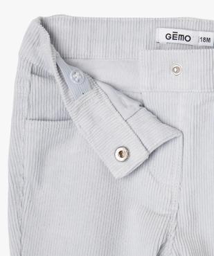 Pantalon en velours côtelé coupe flare bébé fille vue2 - GEMO(BEBE DEBT) - GEMO