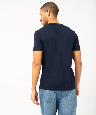 Tee-shirt à manches courtes avec inscription vintage homme vue3 - GEMO 4G HOMME - GEMO