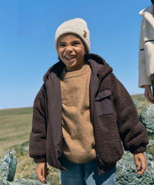 Sweat zippé à capuche réversible garçon vue6 - GEMO (ENFANT) - GEMO