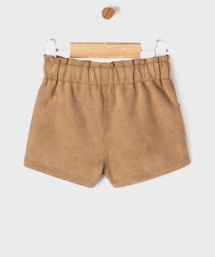 Short en suédine taille élastique ajustable bébé fille vue4 - GEMO(BEBE DEBT) - GEMO