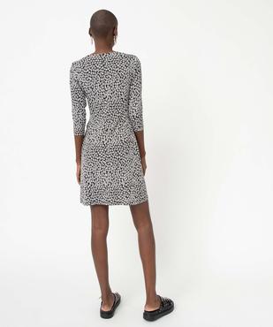 Robe femme à motifs fleuris avec haut cache-coeur vue3 - GEMO(FEMME PAP) - GEMO