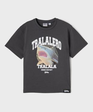 Tee-shirt manches courtes avec motif requin garçon - Skifidol Italian Brainrot vue1 - BRAINROT - GEMO