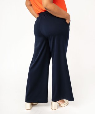 Pantalon large à pinces femme grande taille vue3 - GEMO (G TAILLE) - GEMO