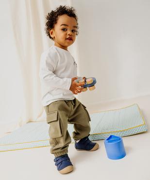 Jogging cargo en molleton doux bébé garçon vue4 - GEMO 4G BEBE - GEMO