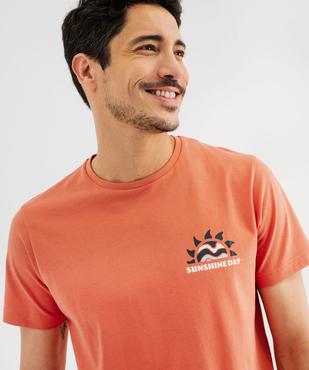 Pyjashort bicolore en coton homme vue2 - GEMO 4G HOMME - GEMO