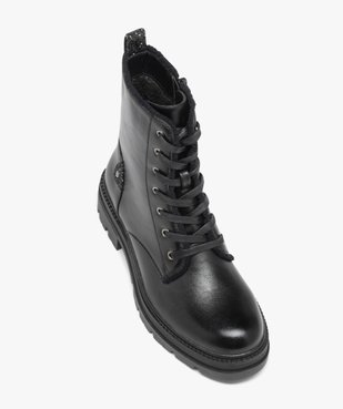 Boots femmes unies avec intérieur fourré et à semelle crantée vue5 - GEMO (CASUAL) - GEMO