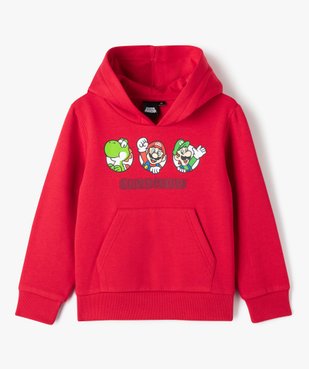 Sweat à capuche avec motifs colorés garçon - Super Mario vue1 - MARIO - GEMO