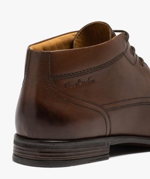 Boots hommes unies et en cuir à lacets - Pierre Cardin vue7 - PIERRE CARDIN D - GEMO