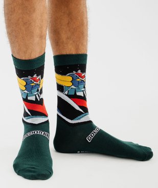 Chaussettes motif robot homme dans boite cadeau (lot de 2) - Freegun X Goldorak vue5 - FREEGUN - GEMO