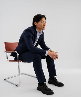 Veste de costume coupe droite en matière extensible homme vue4 - GEMO 4G HOMME - GEMO