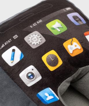 Chaussons fantaisie en volume motif smartphone homme vue6 - GEMO(HOMWR HOM) - GEMO