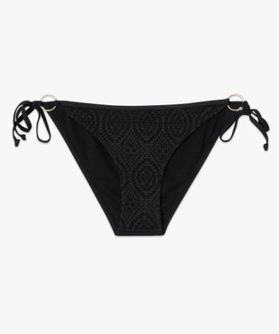 Culotte de bain femme en maille ajourée vue4 - GEMO (PLAGE) - GEMO