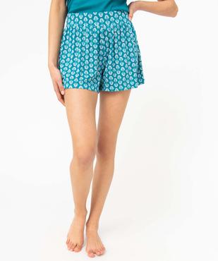 Short de pyjama femme ample à motifs  vue1 - GEMO(HOMWR FEM) - GEMO
