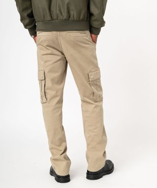 Pantalon cargo coupe regular homme vue3 - GEMO 4G HOMME - GEMO