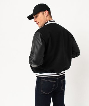 Blouson bi-matières avec finitions bicolores homme - Camps United vue3 - GEMO 4G HOMME - GEMO