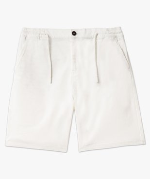 Bermuda chino en coton stretch et taille élastiquée homme vue4 - GEMO (HOMME) - GEMO