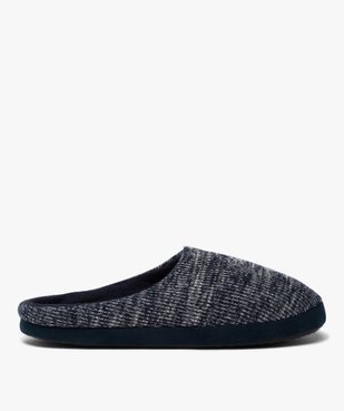 Chaussons homme mules dessus en maille chinée vue1 - GEMO(HOMWR HOM) - GEMO