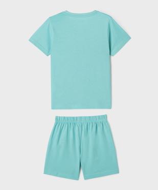 Pyjashort motif avec motif sur le buste garçon vue3 - GEMO (ENFANT) - GEMO