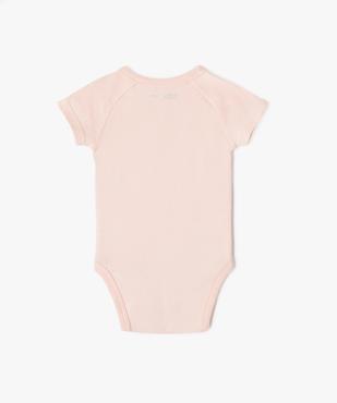 Body à manches courtes fermeture croisée bébé fille (lot de 3) vue5 - GEMO 4G BEBE - GEMO