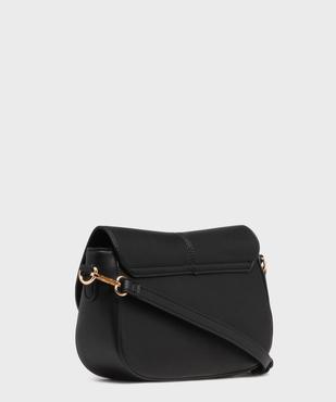 Sac besace en matière grainée femme - Bestini vue2 - BESTINI - GEMO