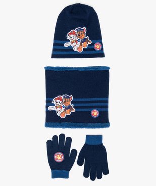 Ensemble garçon 3 pièces - Pat Patrouille (snood + bonnet + gants) vue1 - PAT PATROUILLE - GEMO