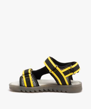 Sandales sport garçon à brides scratch et semelle crantée vue3 - GEMO 4G GARCON - GEMO