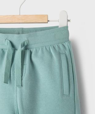 Pantalon de jogging avec ceinture bord-côte bébé garçon vue2 - GEMO 4G BEBE - GEMO