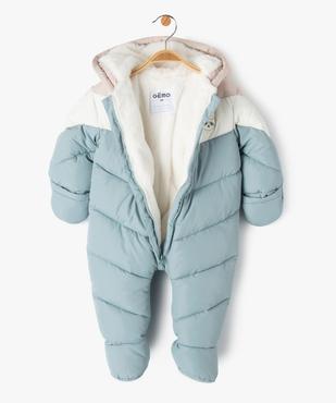 Combinaison pilote à capuche doublure fourrure imitation bébé vue2 - GEMO 4G BEBE - GEMO