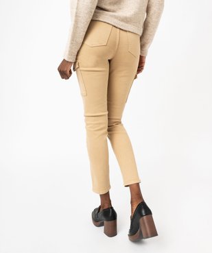 Pantalon cargo coupe slim femme vue3 - GEMO 4G FEMME - GEMO