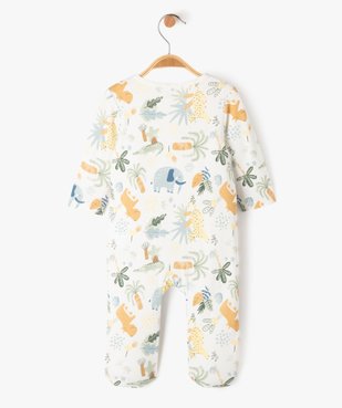 Pyjama en jersey imprimé avec zip ventral bébé vue3 - GEMO 4G BEBE - GEMO
