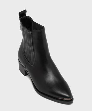 Boots santiags à tige montante élastiquée femme vue5 - FOLLOW ME - GEMO
