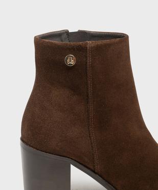 Boots en cuir à talon femme - LuluCastagnette vue6 - LULUCASTAGNETTE - GEMO