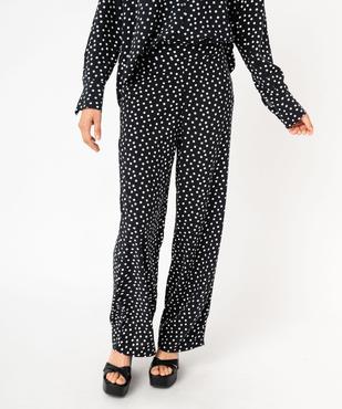 Pantacourt 7/8 large et fluide à pois femme vue1 - GEMO(FEMME PAP) - GEMO