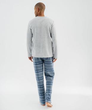 Pyjama en polaire 2 pièces mix&match homme vue4 - GEMO(HOMWR HOM) - GEMO