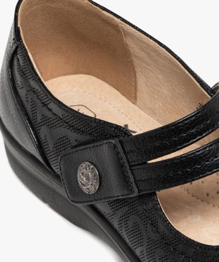 Ballerines confort à double bride scratch femme vue6 - G'FLEX - GEMO