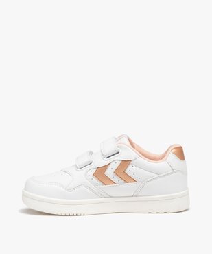 Baskets fille à double scratch avec détails métallisés - Hummel vue3 - HUMMEL - GEMO
