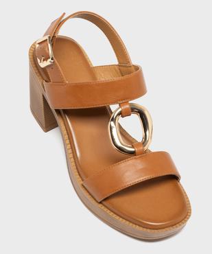 Sandales à talon haut, patin et bijou de pied femme - Follow Me vue5 - FOLLOW ME - GEMO