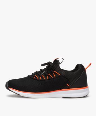 Baskets homme façon socquettes en mesh à lacets vue3 - GEMO (SPORTSWR) - GEMO