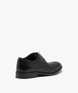 Derbies homme dessus en cuir uni à lacets ronds - Taneo vue4 - TANEO - GEMO