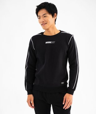 Sweat avec liserés contrastants homme vue1 - GEMO (HOMME) - GEMO